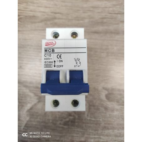 2P C 10A kismegszakító
