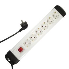   ELOSZTÓ 6-OS, kapcsolóval, szerelhető, falra rögzíthető