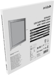 Avide LED Slim Panel 622x622x10mm 45W NW 4000K