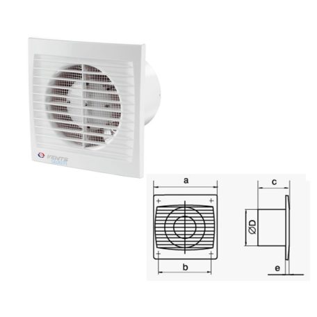 Vents axiális ventillátor 100 STL