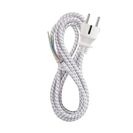 Vasalózsinór dugvillával 2,4m