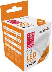 Avide LED Spot Alu+plastic 4W GU10 110° NW 4000K