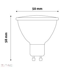 Avide LED Spot Alu+plastic 4W GU10 110° NW 4000K