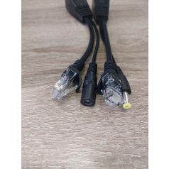 POE tápfeladó adapter kábel szett IP kamerákhoz POE-P2