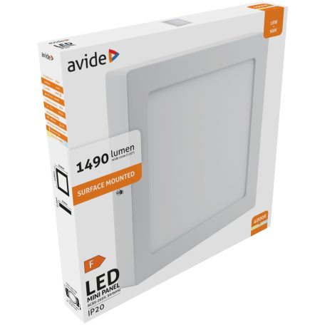 Led falra szerelhető négyzet mennyezeti lámpa 18w 4000k