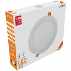 Led beépíthető kerek mennyezeti lámpa 12W 4000K