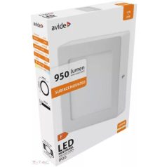 Led falra szerelhető négyzet mennyezeti lámpa 12w 4000k
