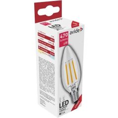 Avide LED Filament Candle 4W E14 360° WW 2700K