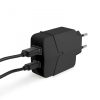 Hálózati Adapter USB + Type-C PD18W gyorstöltéssel - fekete Hálózati Adapter USB + Type-C PD18W gyorstöltéssel - fekete