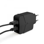   Hálózati Adapter USB + Type-C PD18W gyorstöltéssel - fekete