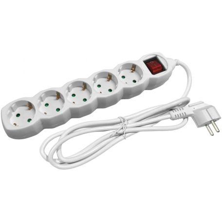 Entac Elosztó 6 Foglalat Kapcsolóval 3m 3G1,5
