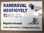   Kamerával megfigyelt terület! Rögzített felvétel! matrica A/5