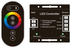 Avide LED Szalag 12V 216W RGB 6 Gombos RF Érintőpaneles Távirányító és Vezérlő