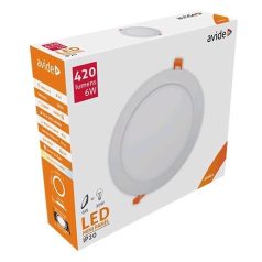 Led beépíthető kerek mennyezeti lámpa 6w 4000k