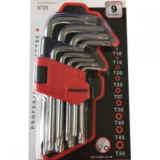 Torx kulcsok 9db T10-50 DRAUMET