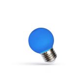 LED Kisgömb E27 230V 1W kék