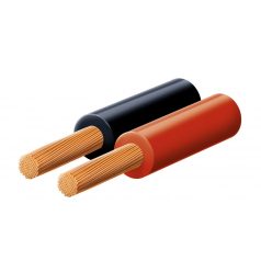 Hangszóróvezeték, piros-fekete, 2x1,5 mm, 100 m/tekercs