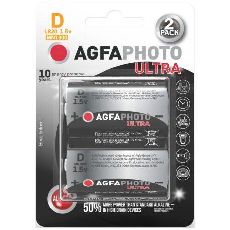 AgfaPhoto Ultra Alkáli Góliát Elem D B2