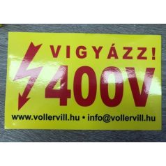 Matrica Vigyázz! 400V
