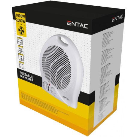 Entac Hordozható Ventilátoros Fűtőtest 2000W