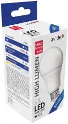 Avide LED Globe A60 14W E27 180° CW 6400K