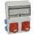 T Plast szerelt doboz 2x5P16A4x2P+F