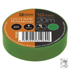 Izotape zöld szigetelő szalag/20m