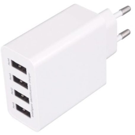 USB HÁLÓZATI TÖLTŐ, 4X 3.1A, SUM 5A
