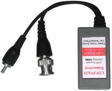 Csavartérpáros passzív jelátalakító,1 csatornás,video/táp/audio(adat) 12VDC, sorkapocs.