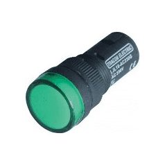 LED-es jelzőlámpa 230V zöld AD16-22DS/230V/G