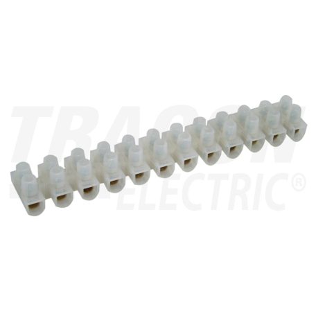 Flex. nyomólemezes sorozatkapocs, H profil, 12 tag, natúr