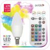 Avide Smart LED Candle 5.5W RGB+W 2700K IR Távirányítóval