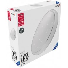 Avide LED Mennyezeti Lámpa IP44 Alice 24W 380*110mm CW 6400K