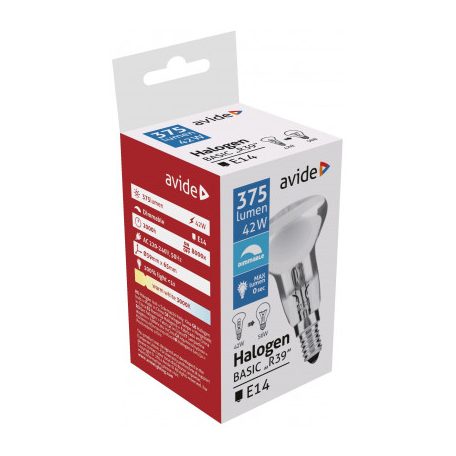 Avide Halogén R39 42W E14 2000h