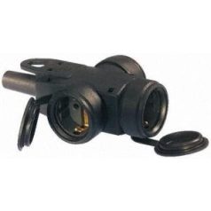 KOPP GUMI DUGALJ 3-AS IP44 FEKETE