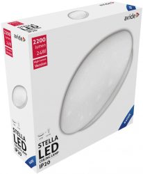 Avide LED Mennyezeti Lámpa Stella (Csillagos) 24W 380*110mm CW 6400K