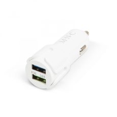 Autós szivargyújtó adapter 2 USB aljzattal - 2,4 A - Fehér