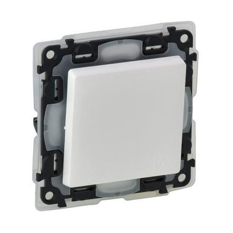 VALENA LIFE IP44 101 EGYP.KAPCS.FEH VÍZM.EGYPÓLUSÚ KAPCSOLÓ RUGÓS 10A