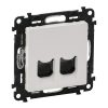 VALENA LIFE 2XRJ45 CAT.5E UTP FEHÉR ADAT ÁTV.CSATLAK.ALJZAT FEDÉLLEL VALENA LIFE 2XRJ45 CAT.5E UTP FEHÉR ADAT ÁTV.CSATLAK.ALJZAT FEDÉLLEL