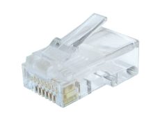 RJ45 UTP DUGÓ 8P/8P ROUND CAT6 8P/8C CAT6 LAPOS+KEREK KÁBELHEZ