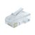 RJ45 UTP DUGÓ 8P/8P ROUND CAT6 8P/8C CAT6 LAPOS+KEREK KÁBELHEZ