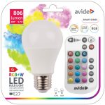   Avide Smart LED Globe A60 9.7W RGB+W 2700K IR Távirányítóval