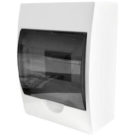 LAK.ELOSZTÓ FKIV.1X4M+ÁTL.AJTÓ FEHÉR/BARNA IP 40 DB1