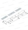 Niedax RDV 50 csatornafedél retesszel 50x3000mm 0,75mm