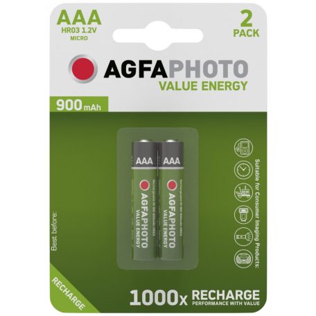 AgfaPhoto Akkumulátor Mikro 900mAh B2