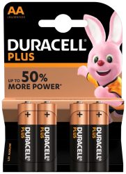 Duracell Plus Alkáli Ceruza Elem AA B4 +50%