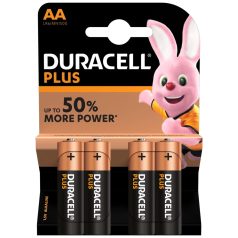 Duracell Plus Alkáli Ceruza Elem AA B4 +50%