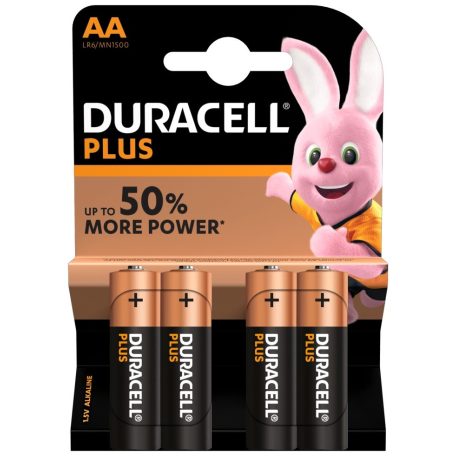 Duracell Plus Alkáli Ceruza Elem AA B4 +50%