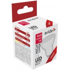 Avide LED Spot Alu+plastic 7W GU10 WW 3000K