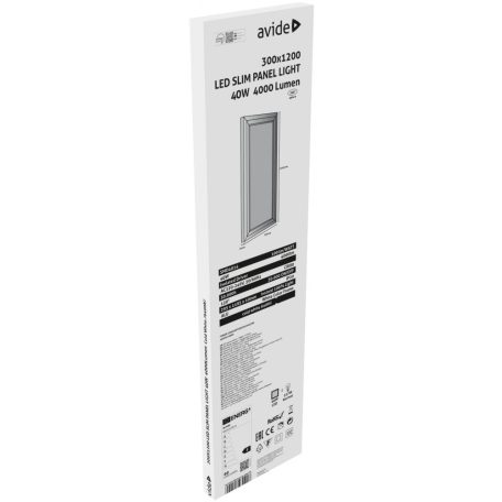 Avide LED Slim Panel 30x120cm 40W CW 6400K